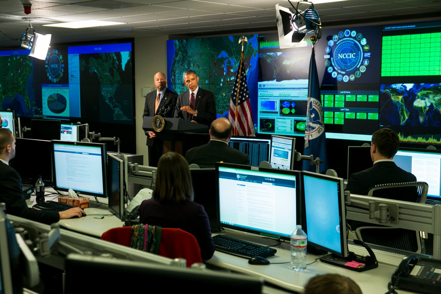 President Obama Delivers Remarks On Cyber Security