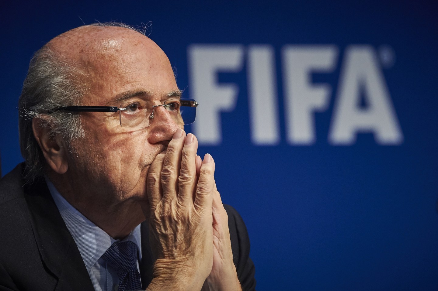 Blatter looks uncertainly into the future.