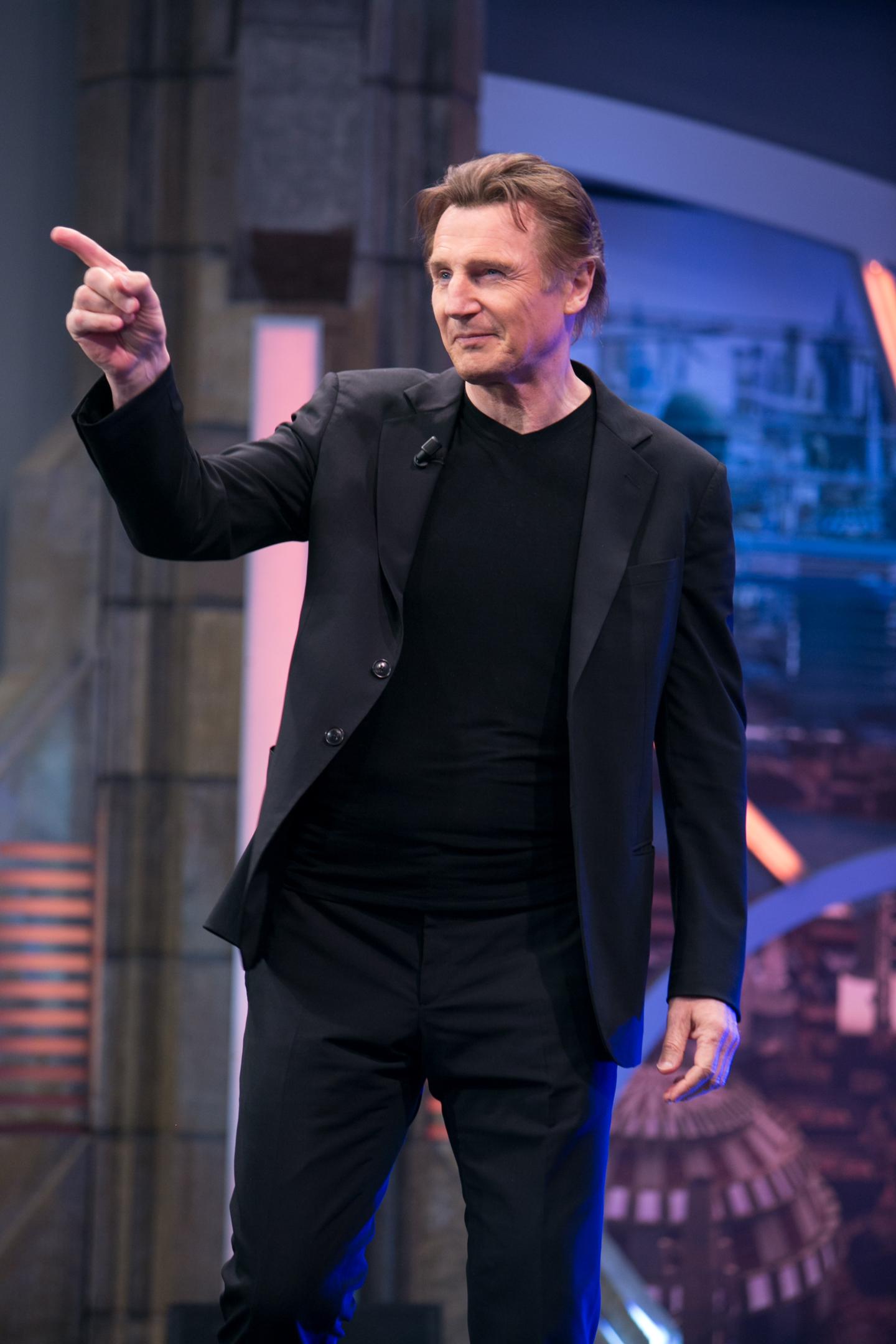 Liam Neeson Attends 'El Hormiguero' Tv Show