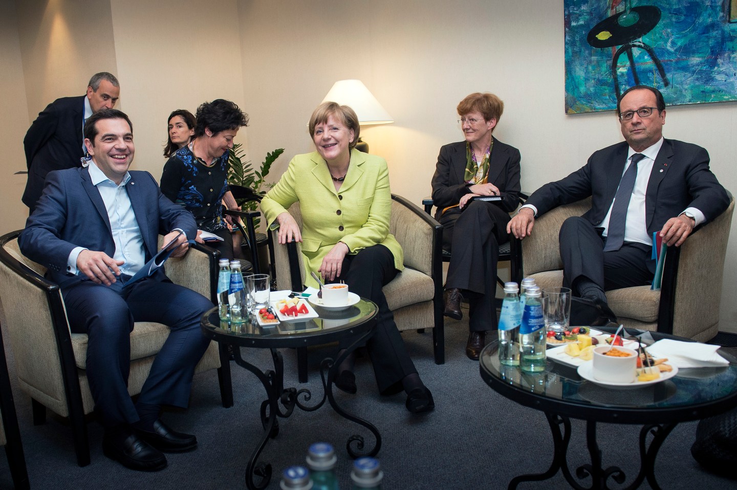 Merkel, Tsipras And Hollande Meet In Riga