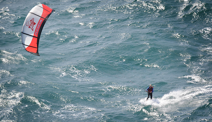 Branson kite-surf record