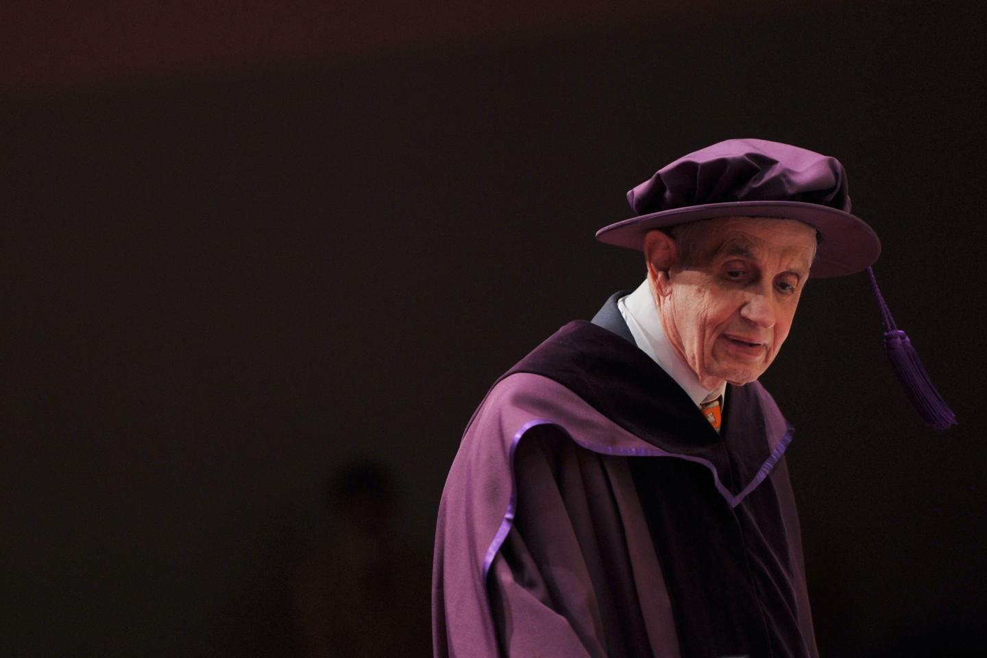 Professor John Forbes Nash, Jr, winner o