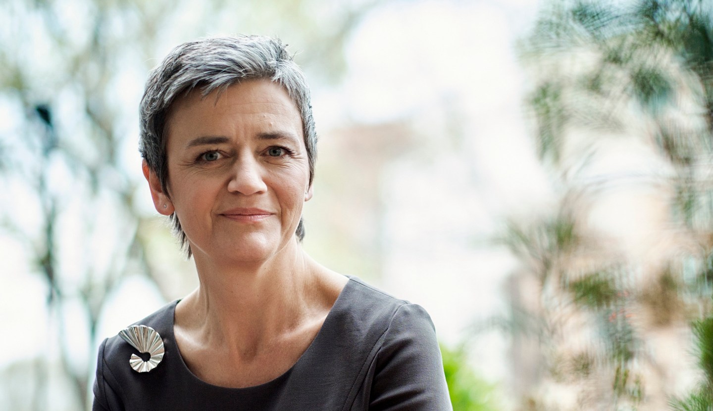 Margrethe Vestager, the European Union?s commissioner for competition, in Washington, April 16, 2015.