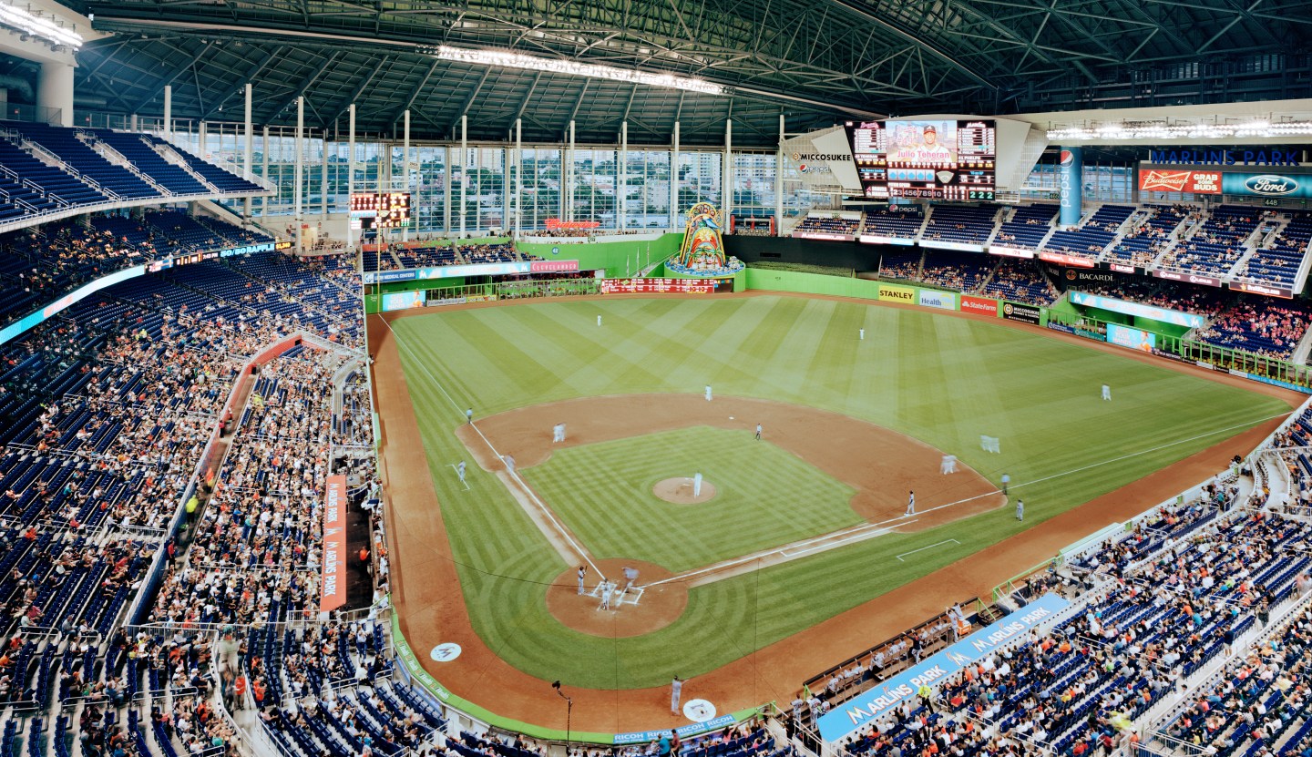 Miami’s Marlins Park, a soaring Art Deco baseball emporium, was the 19th ballpark built by Populous.