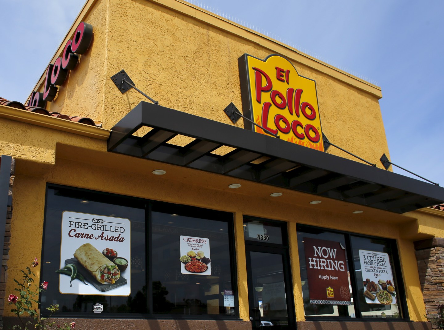 An El Pollo Loco restaurant is shown in San Diego, California