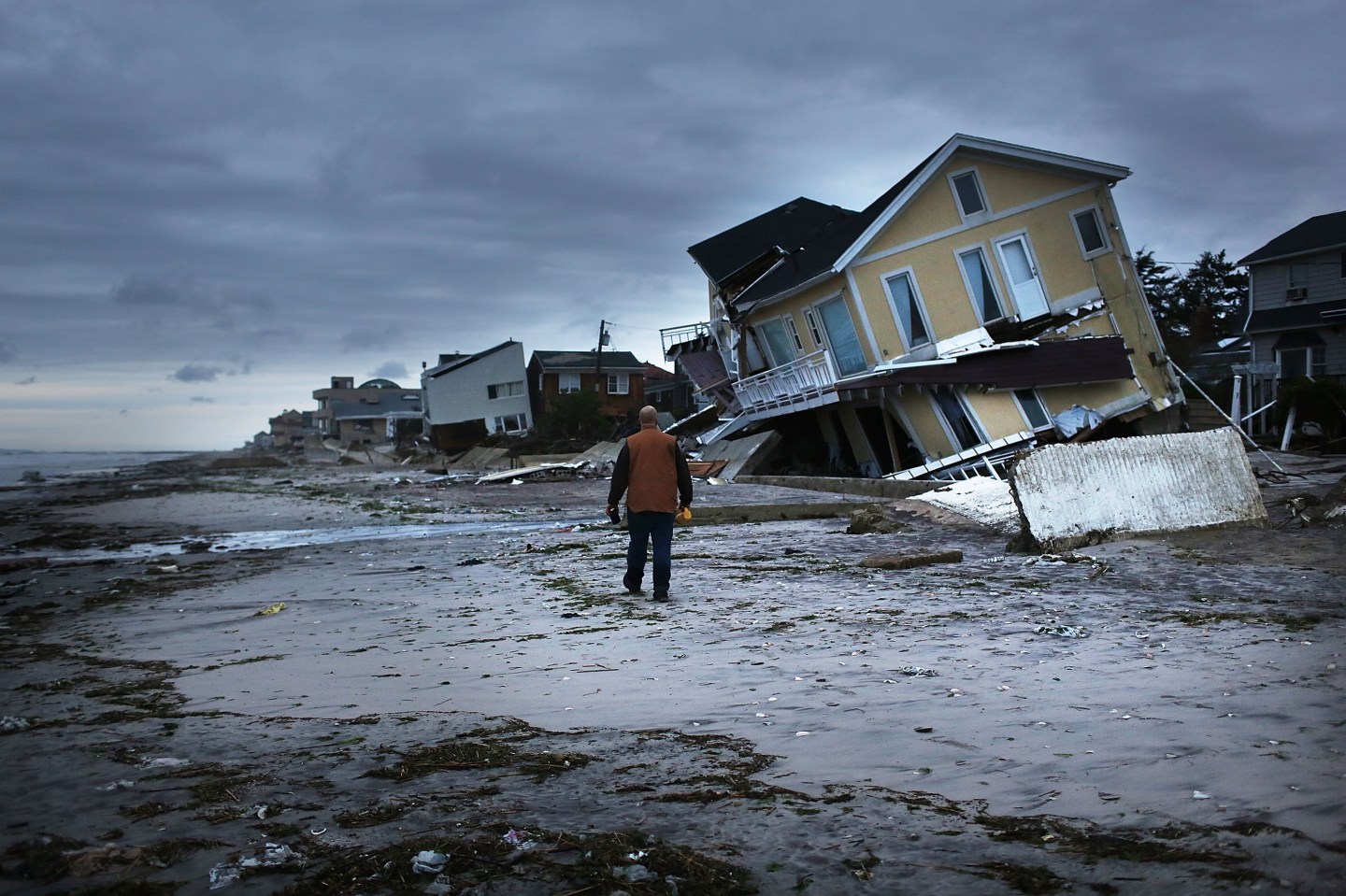 East Coast Begins To Clean Up And Assess Damage From Hurricane Sandy