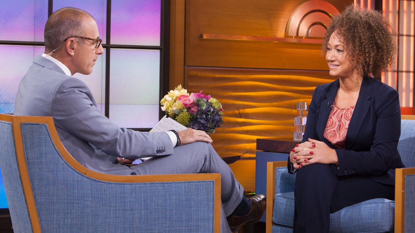Matt Lauer interviews former NAACP leader Rachel Dolezal about allegations she lied about her race.