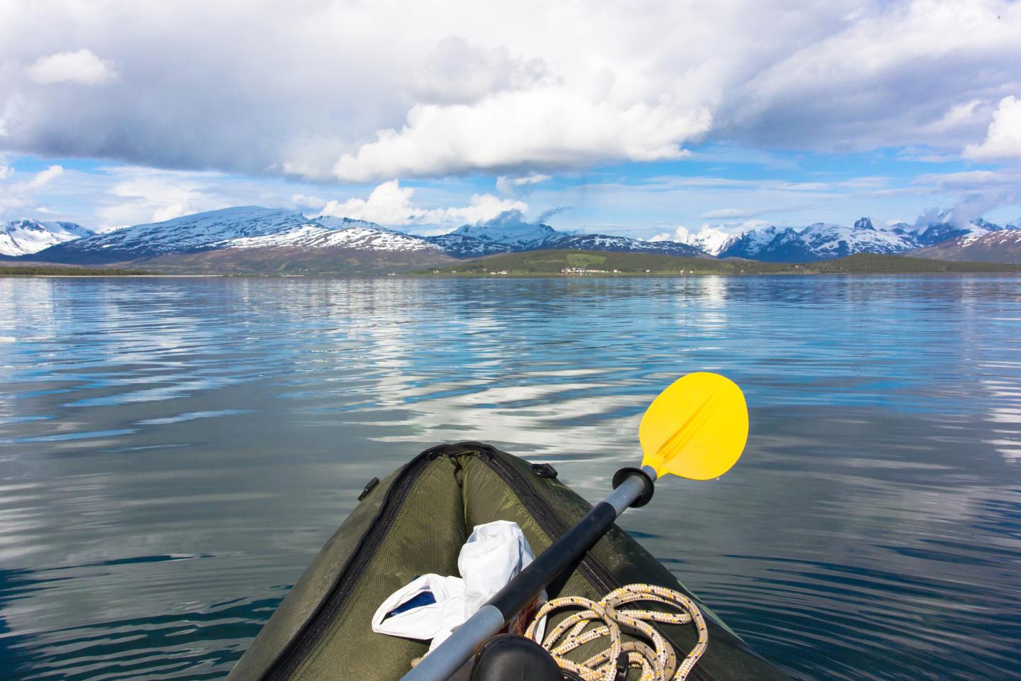 paddling in Sandnessund