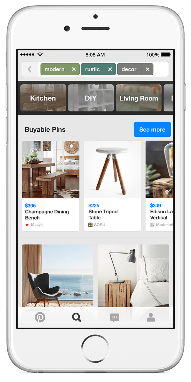 A screenshot of buyable Pins.