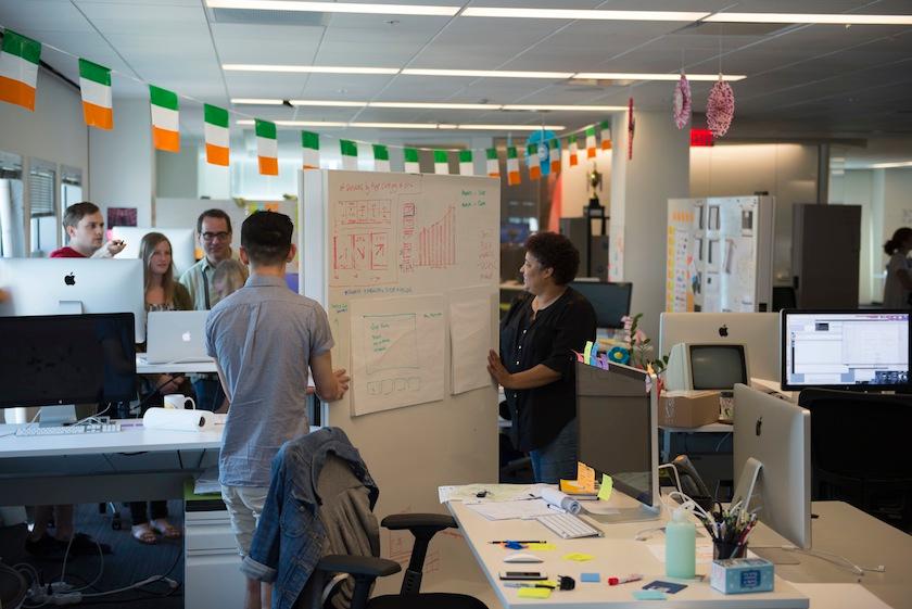 Why IBM built an office of movable whiteboard walls and dining room tables