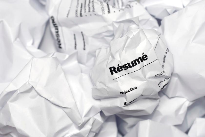 rejected job applications resumes