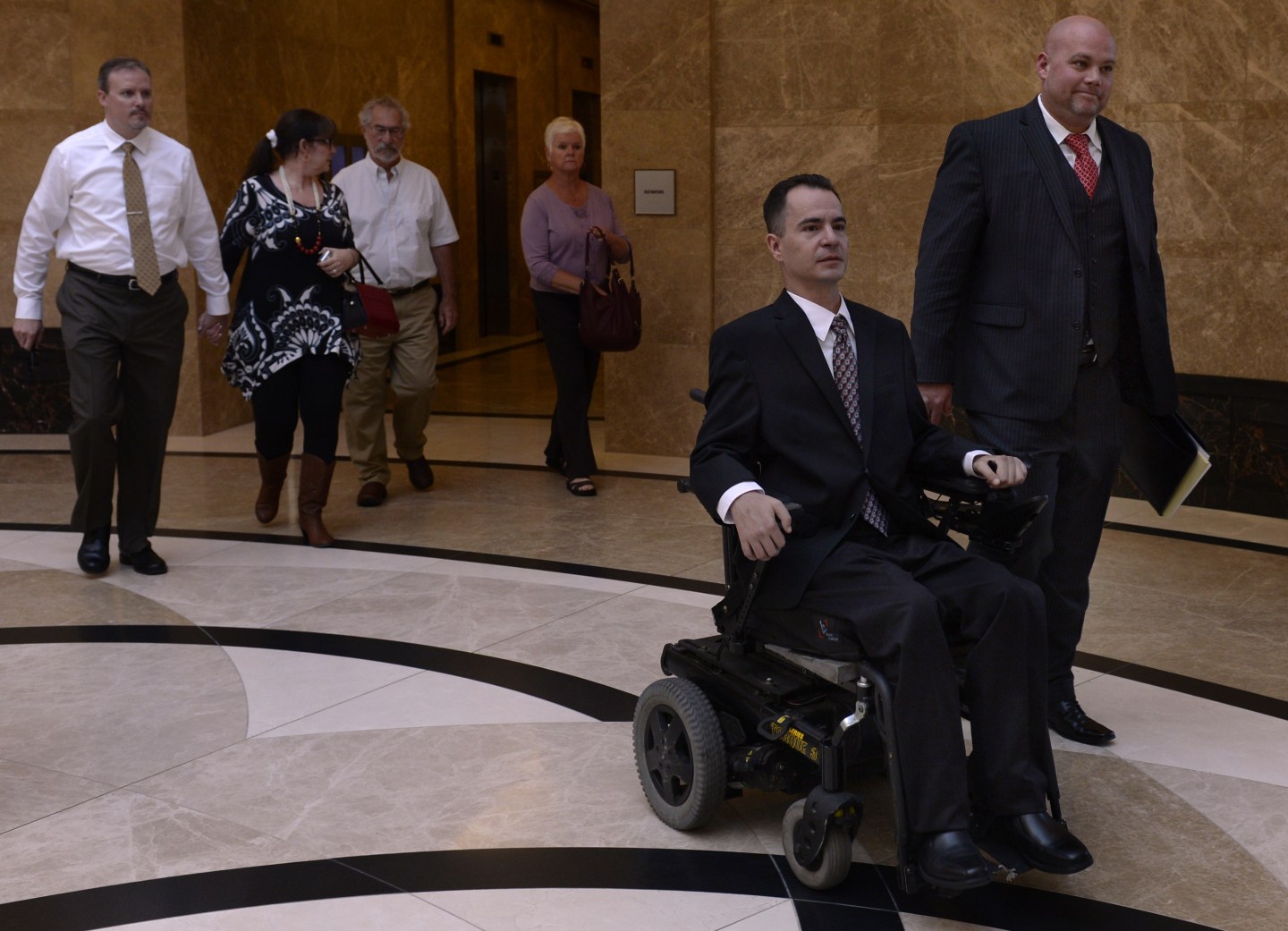 The Colorado Supreme Court listens to arguments in the the case of Brandon Coats, a quadriplegic medical marijuana patient who was fired from his job at Dish Network after testing positive for marijuana. A written decision by the court will be issued at a