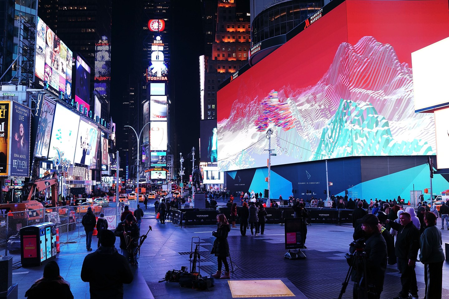 New Eight-Story Tall Digital Billboard Leased By Google In New York City's Times Square