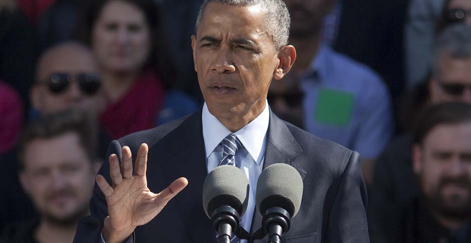 President Obama Speaks At Nike's Headquarters In Beaverton, Oregon
