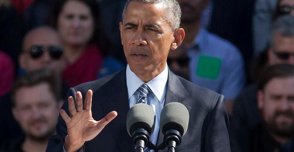 President Obama Speaks At Nike's Headquarters In Beaverton, Oregon