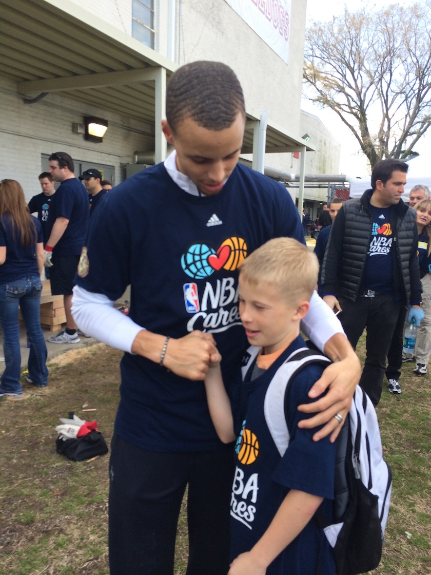 Steph Curry and Cooper Smith
