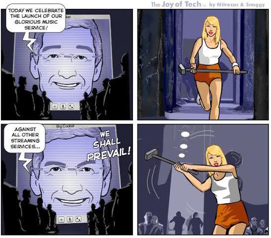 This Taylor Swift v. Apple cartoon says it all