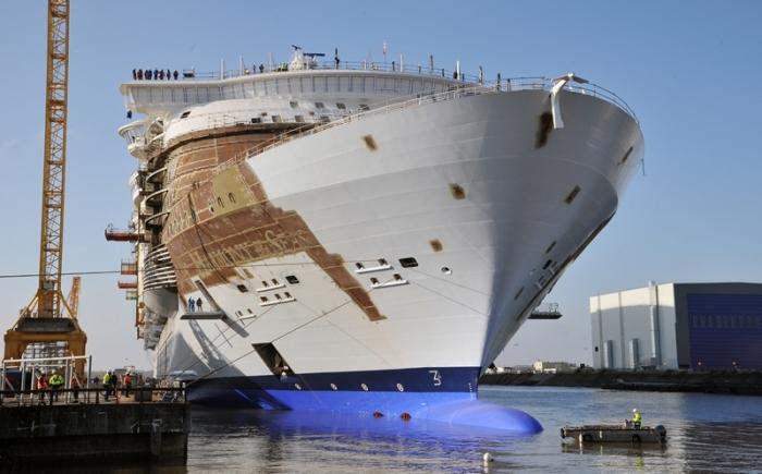 The world’s largest cruise ship just hit the water in France