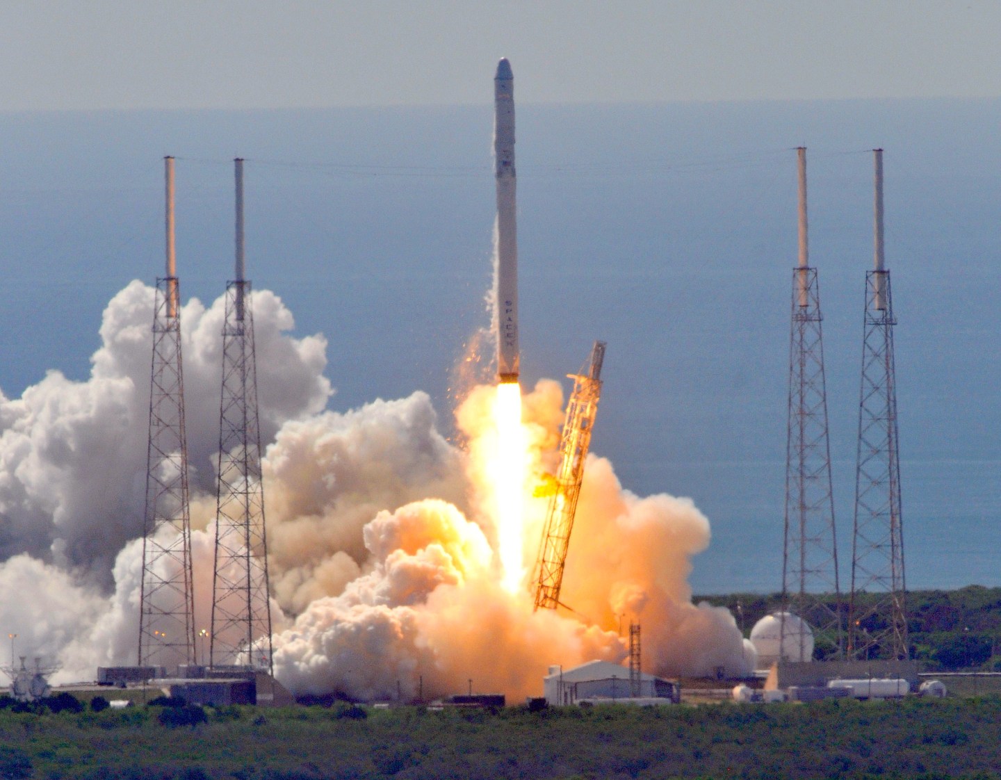 SpaceX's Falcon 9 rocket launches at Cape Canaveral