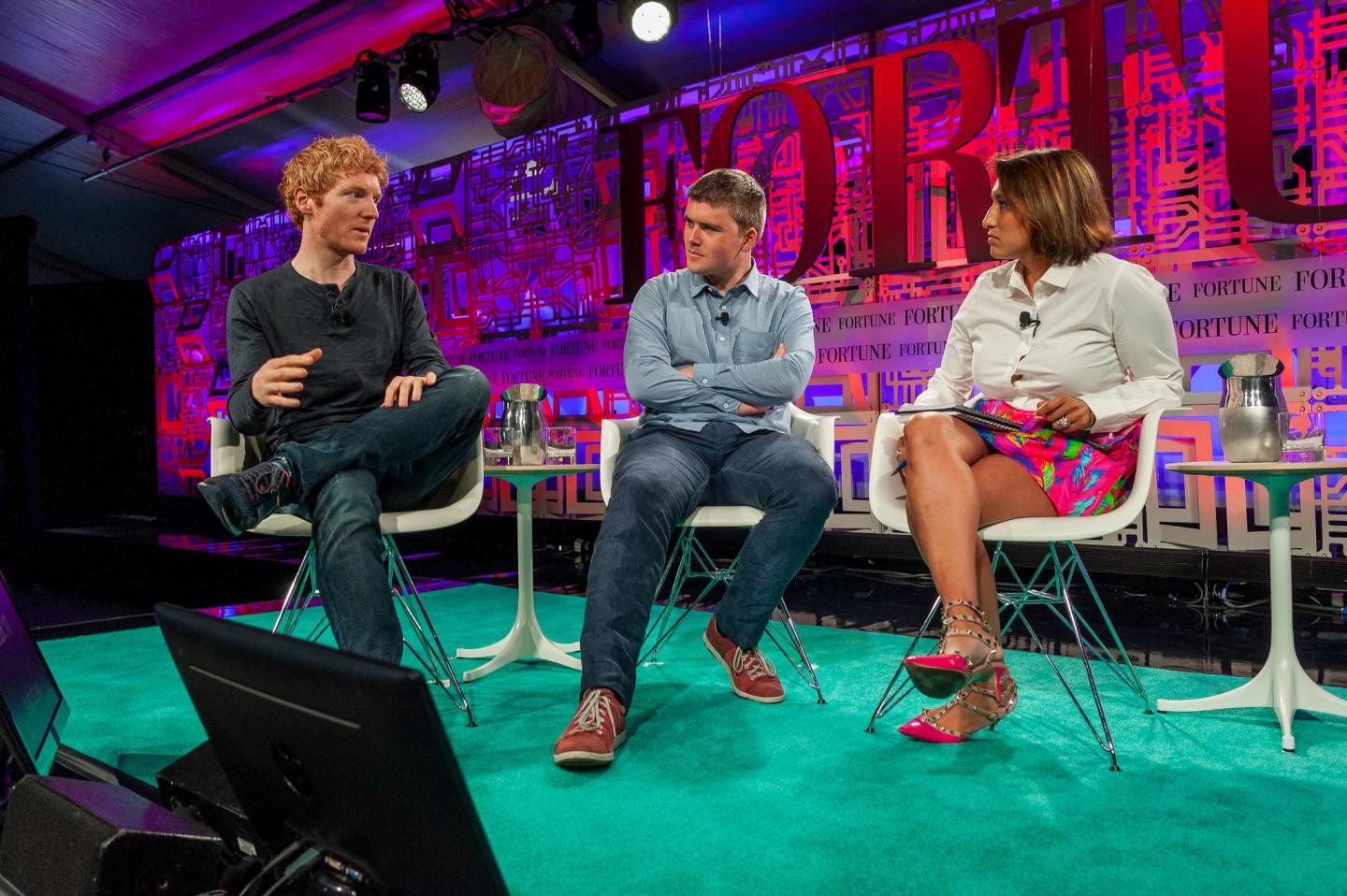 Patrick, John Collison at Fortune Brainstorm Tech 2015