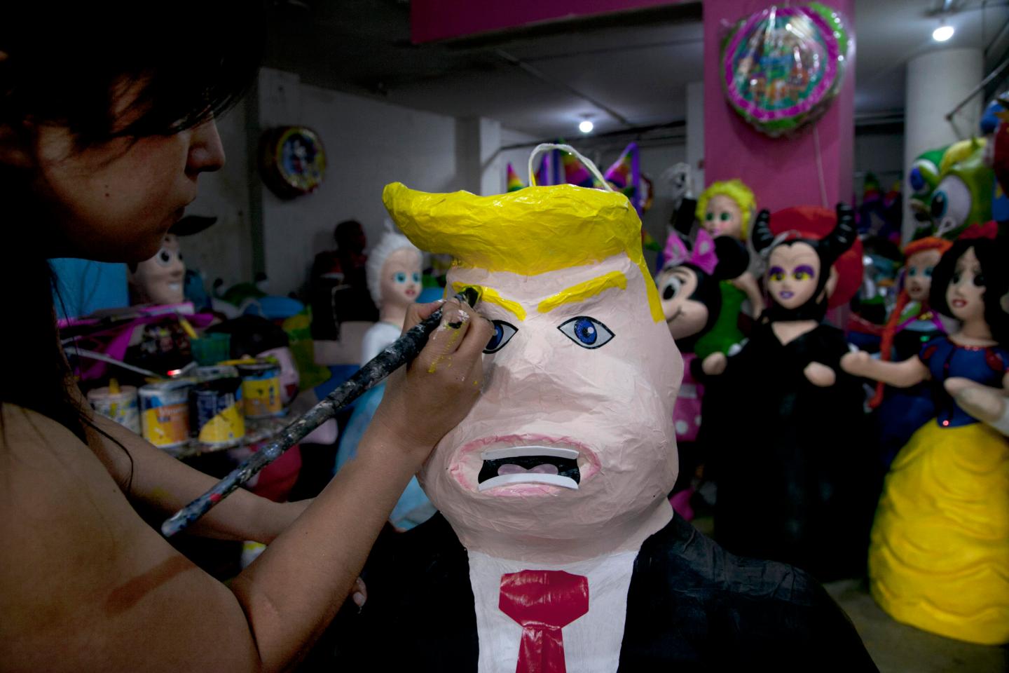 APTOPIX Mexico Donald Trump Pinata