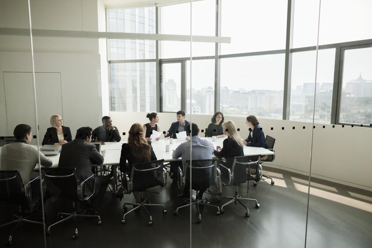 Business meeting board boardroom