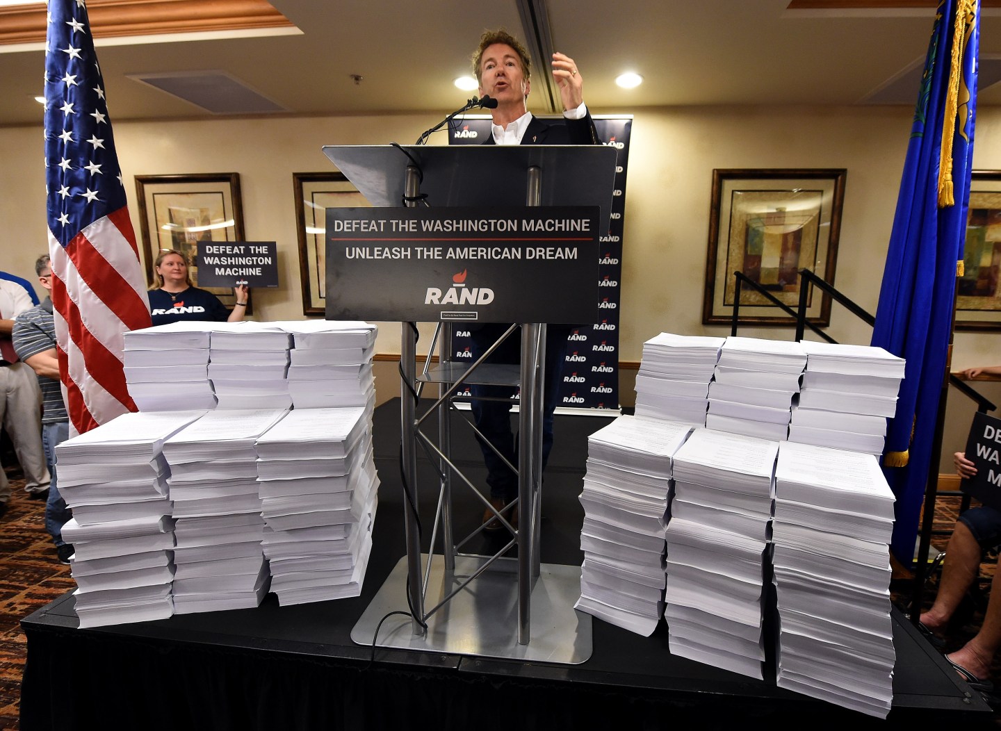 Presidential Candidate Rand Paul Campaigns In Las Vegas