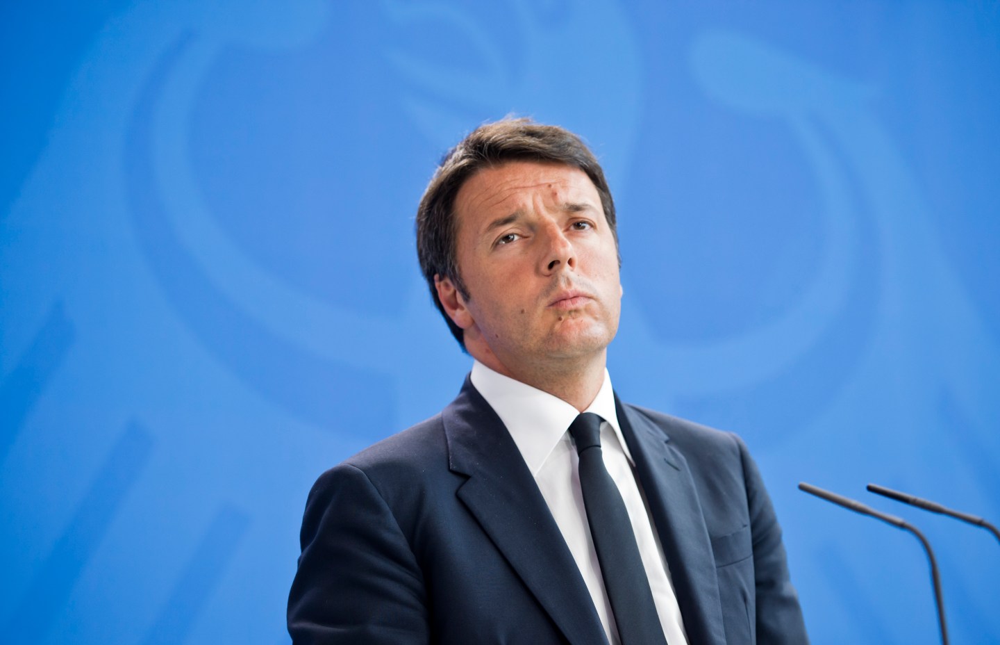 Matteo Renzi Visits Berlin