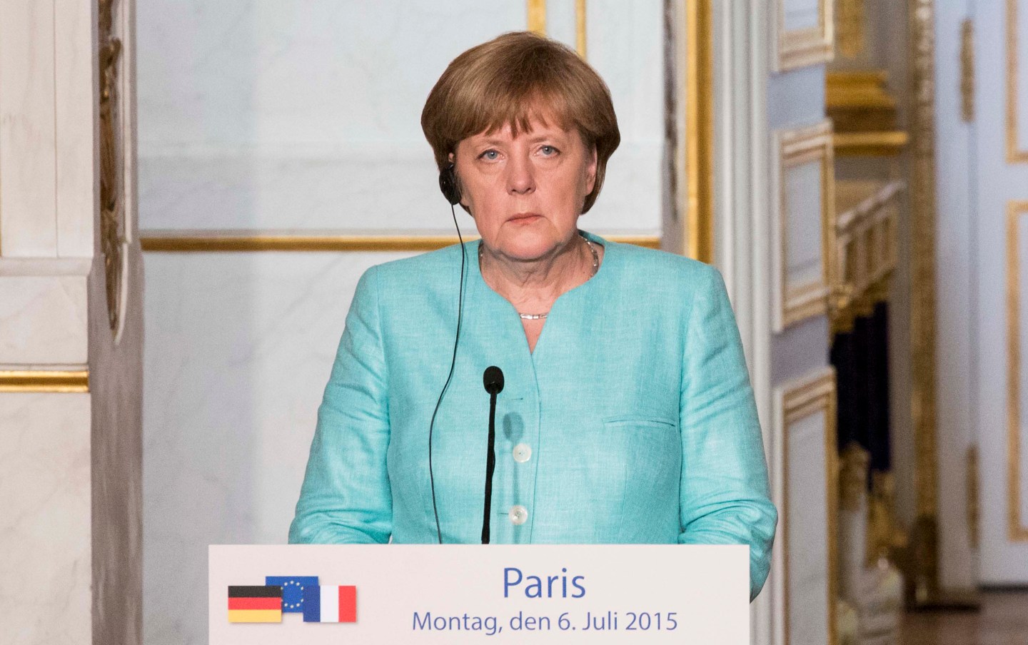 Germany's Chancellor Angela Merkel And France's President Francois Hollande Meet To Access Greek Situation