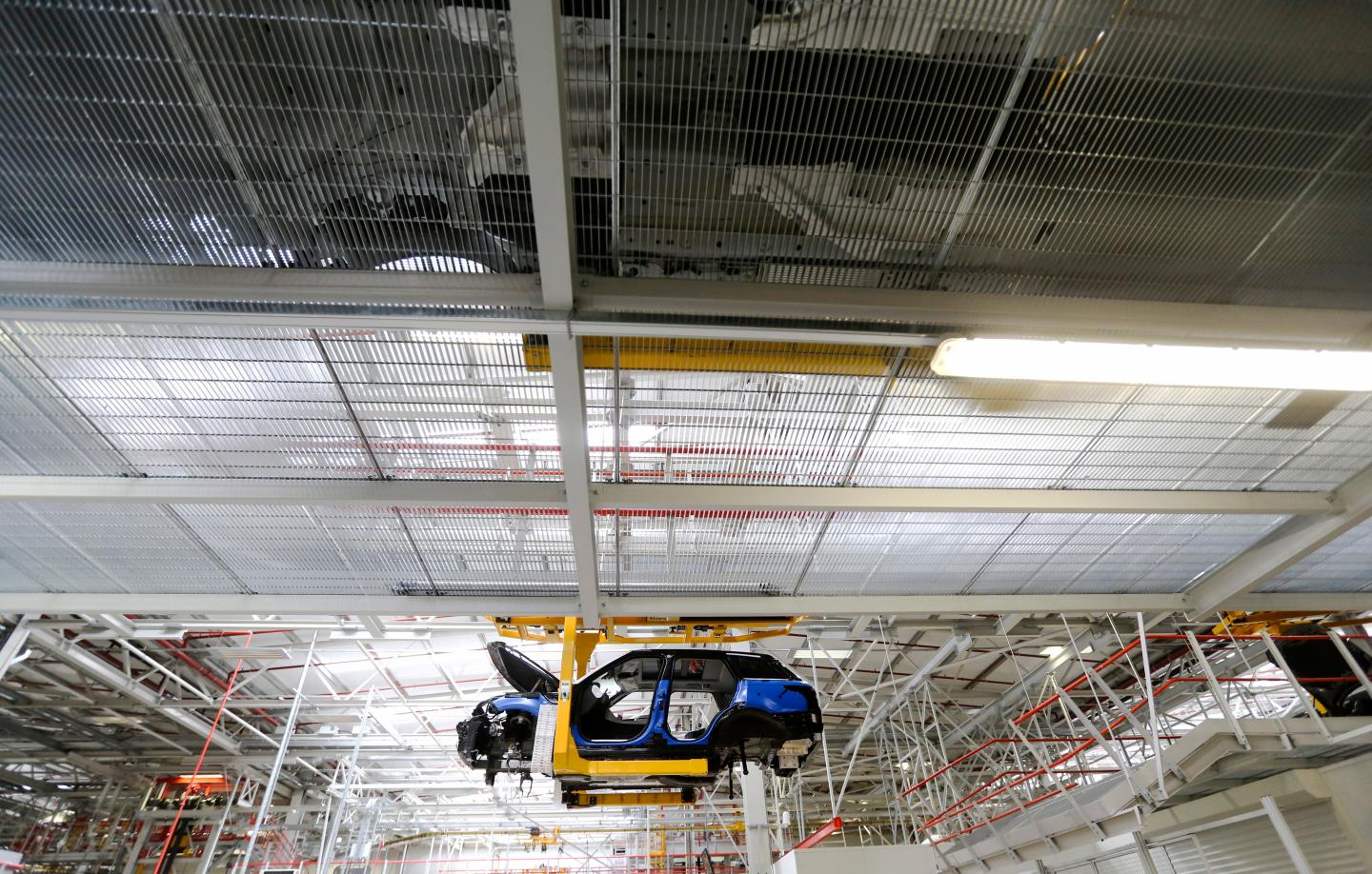 U.K. Range Rover Production Line At Jaguar Land Rover Plant