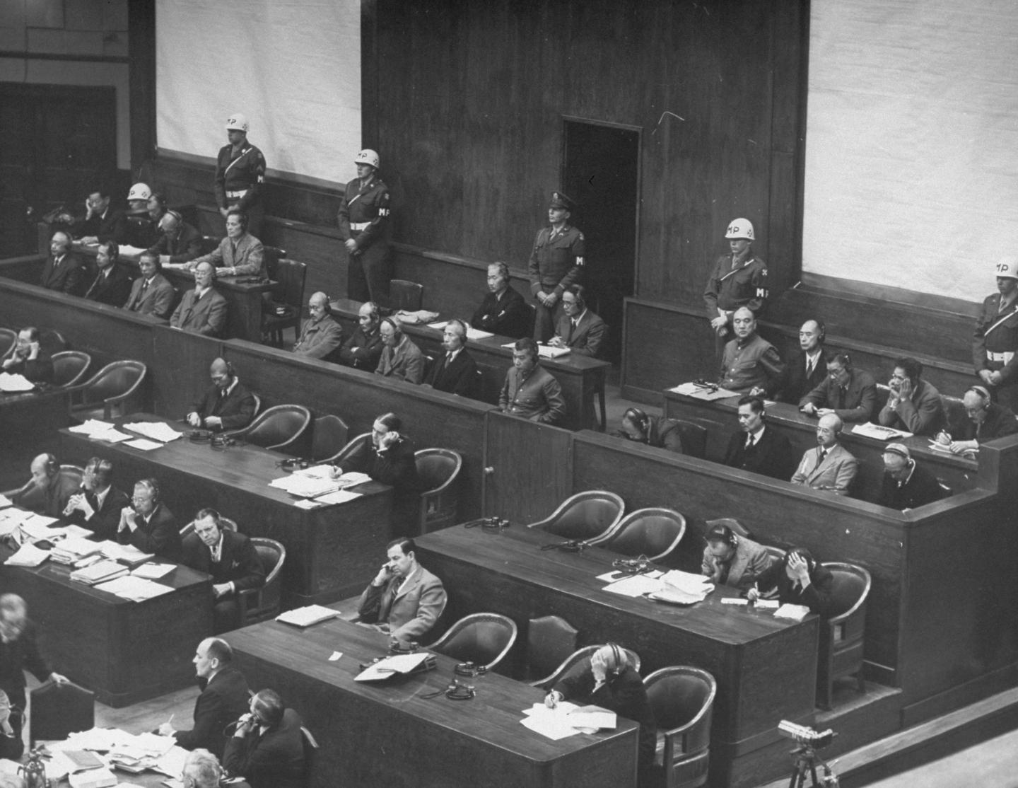 Trial of top Japanese military and officials for w