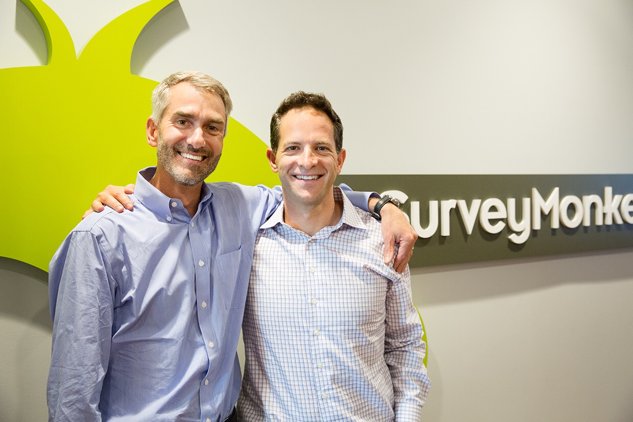 New SurveyMonkey CEO Bill Veghte and Chairman Zander Lurie.