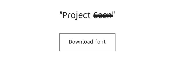 This spooky typeface automatically redacts NSA trigger words