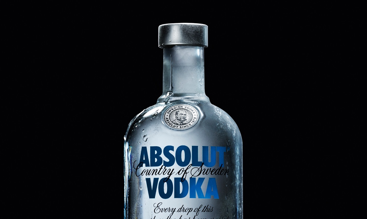 Absolut vodka bottle