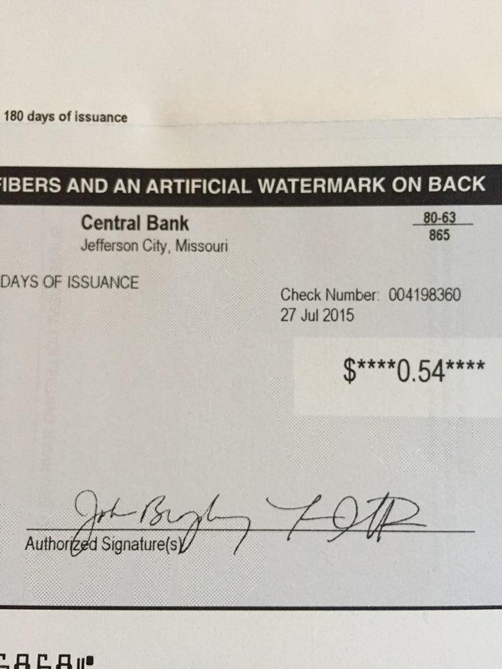 This $0.54 check from AT&T shows class action settlements are absurd