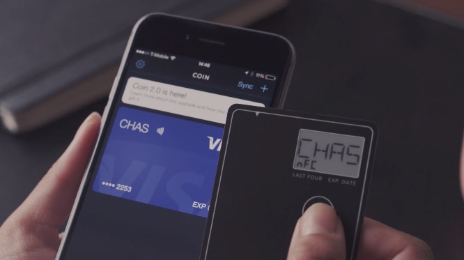 Coin's updated all-in-one credit card, Coin 2.0 features NFC and an improved magnetic stripe.