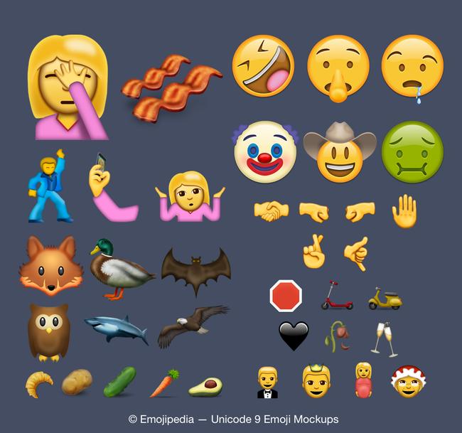 Face Palm, Selfie, and Bacon: Meet the new emoji candidates