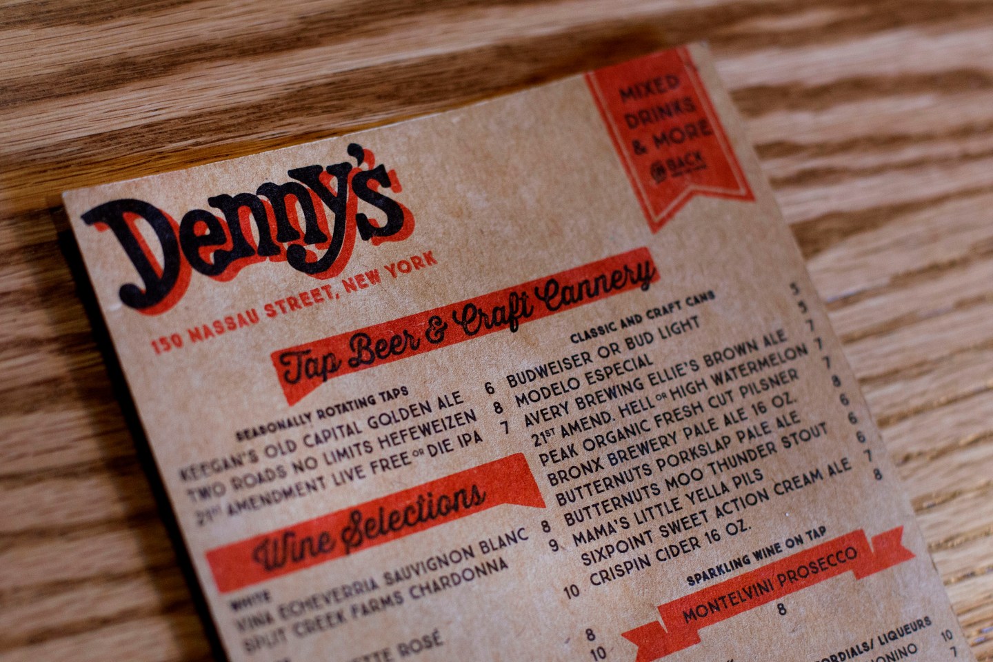 Operations During Brunch At Denny's Corp. First New York City Restaurant Location