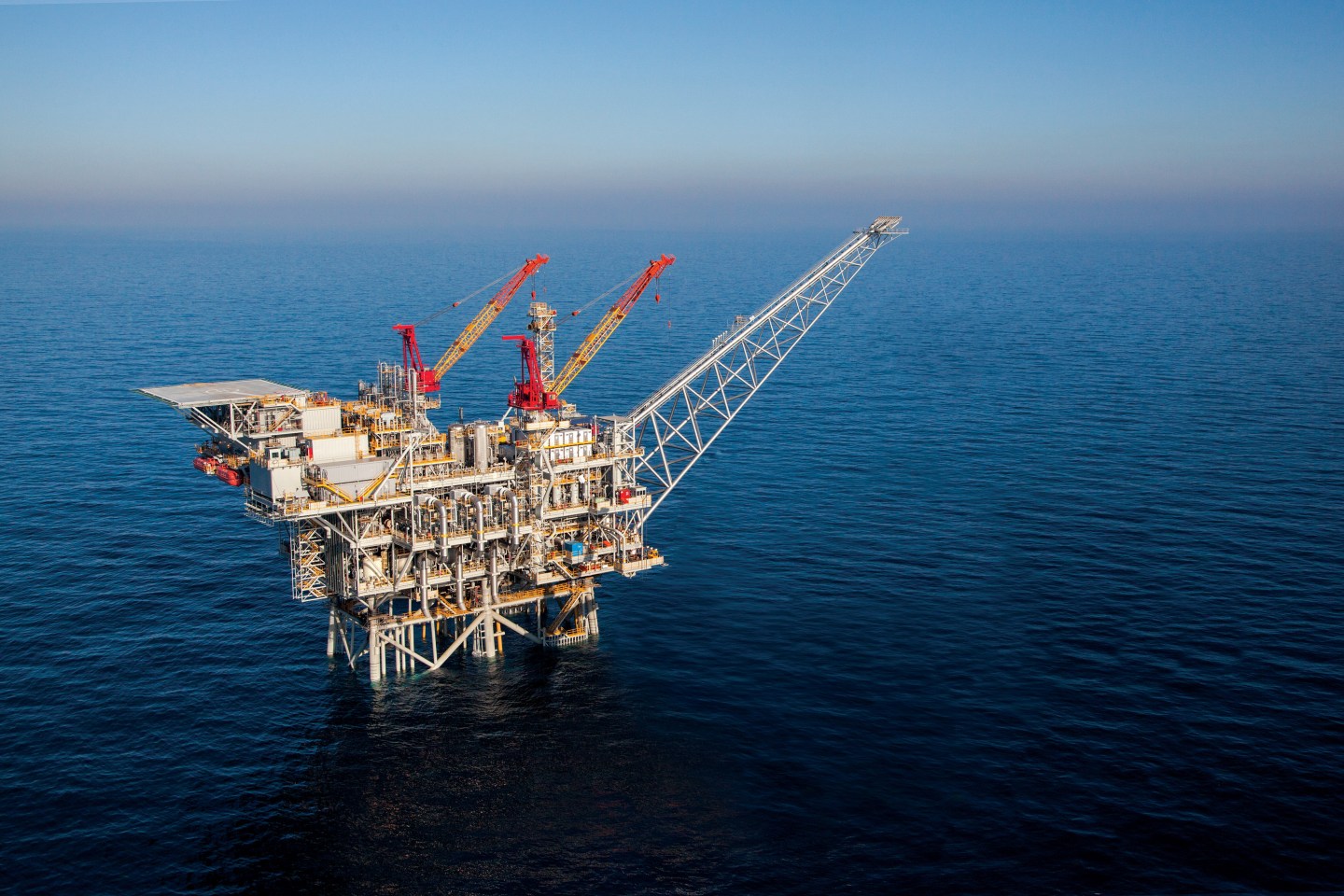 Tamar, The Natural Gas Production Platform Off The Israeli Coast, Is To Begin It's Natural Gas Production