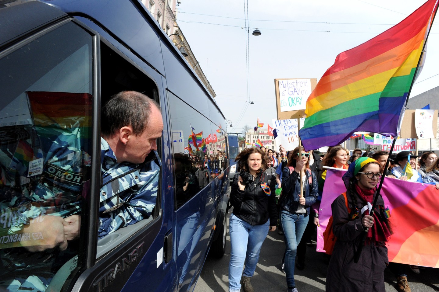 RUSSIA-MAY1-LABOUR-PROTEST-GAY