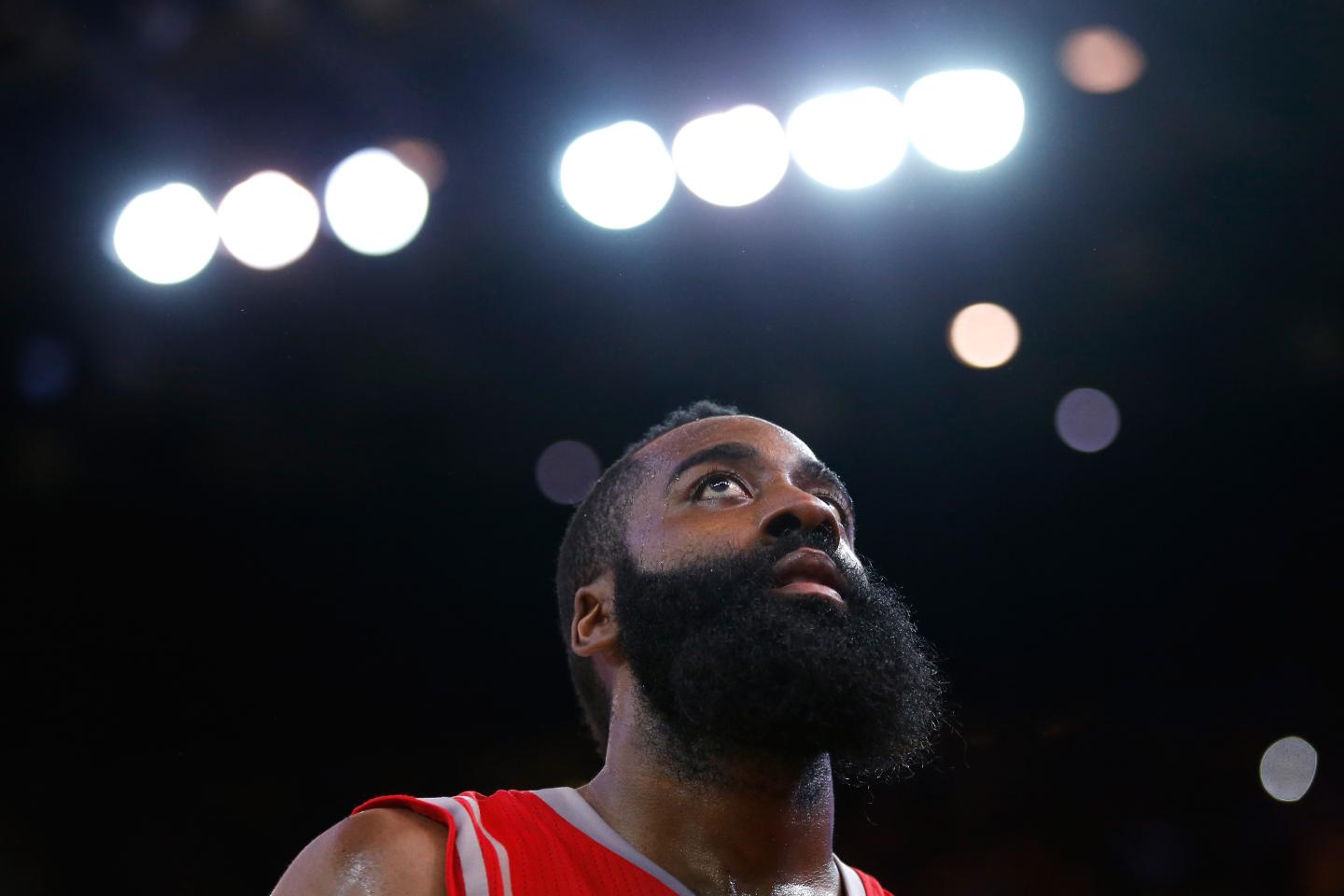 during game five of the Western Conference Finals of the 2015 NBA Playoffs at ORACLE Arena on May 27, 2015 in Oakland, California. NOTE TO USER: User expressly acknowledges and agrees that, by downloading and or using this photograph, user is consenting to the terms and conditions of Getty Images License Agreement.