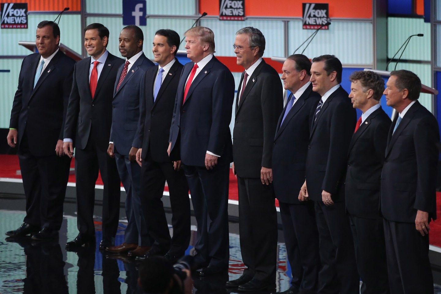 Top-Polling GOP Candidates Participate In First Republican Presidential Debate