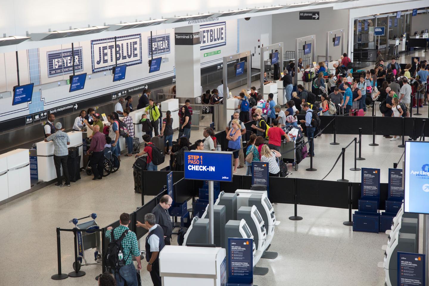 Inside JFK's JetBlue Airways Corp. Terminal