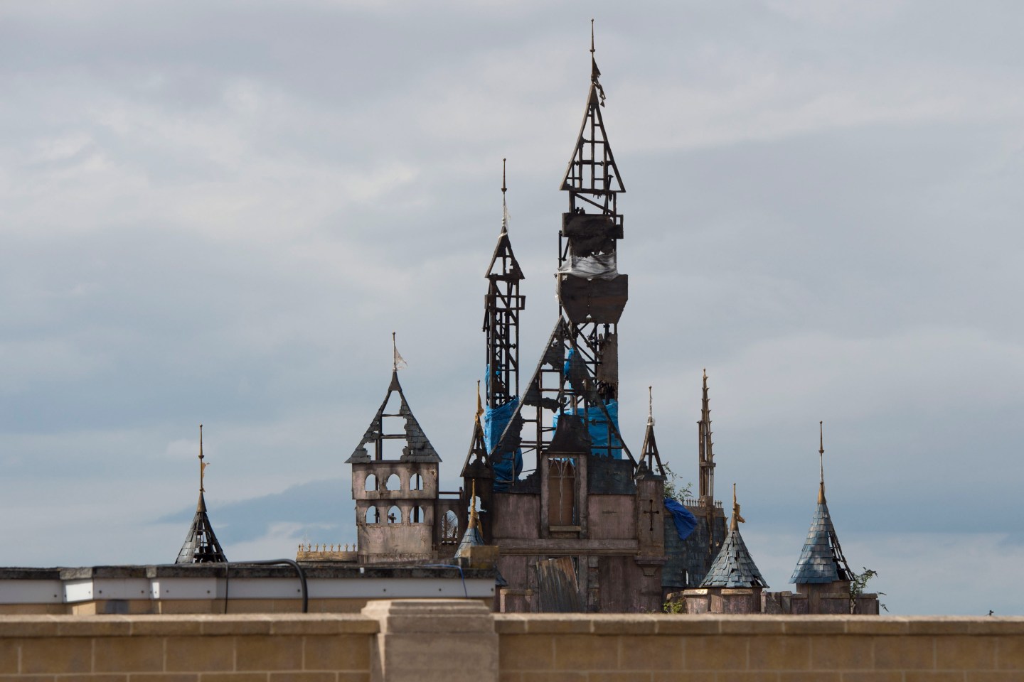 Banksy Unveils Dismaland Bemusement Park In Weston-Super-Mare