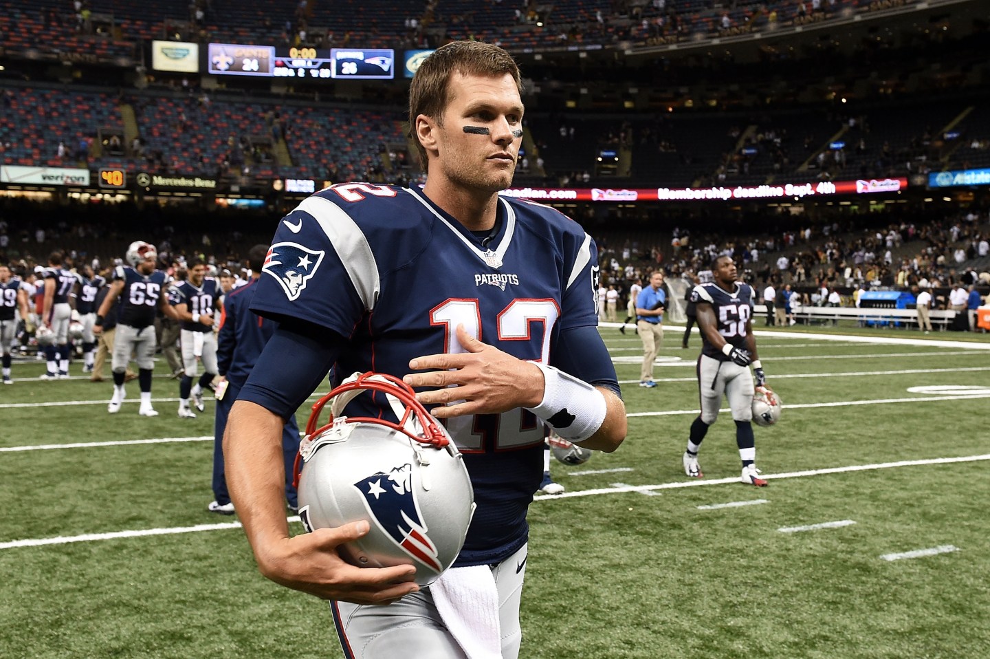 New England Patriots quarterback Tom Brady led the NFL in merchandise sales for the first time, according the latest numbers.