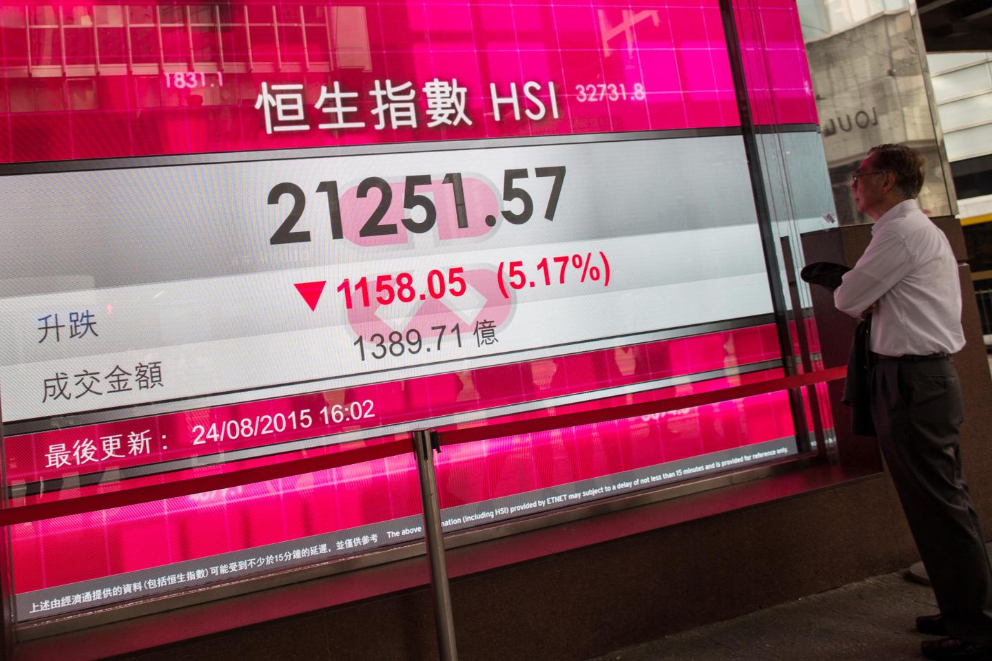 Inside A Securities Brokerage As Hong Kong Stock Plunges Fastest Since 1987 Crash