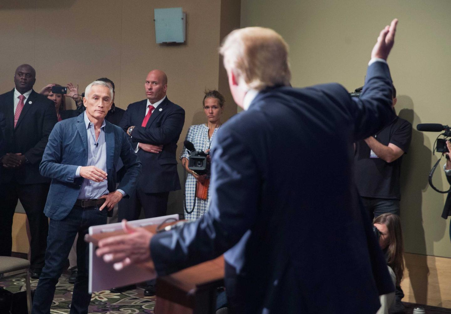 GOP Presidential Candidate Donald Trump Campaigns In Iowa