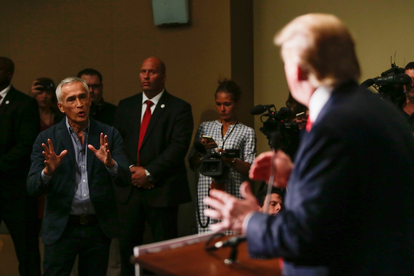 Donald Trump Holds Rally At Grand River Center