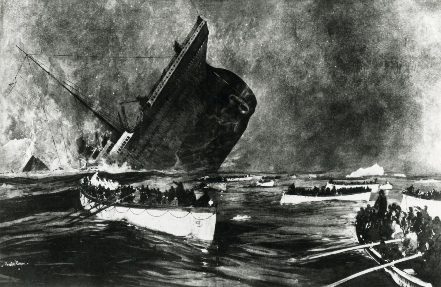 Sinking of the ?Titanic?, 14 April 1912.