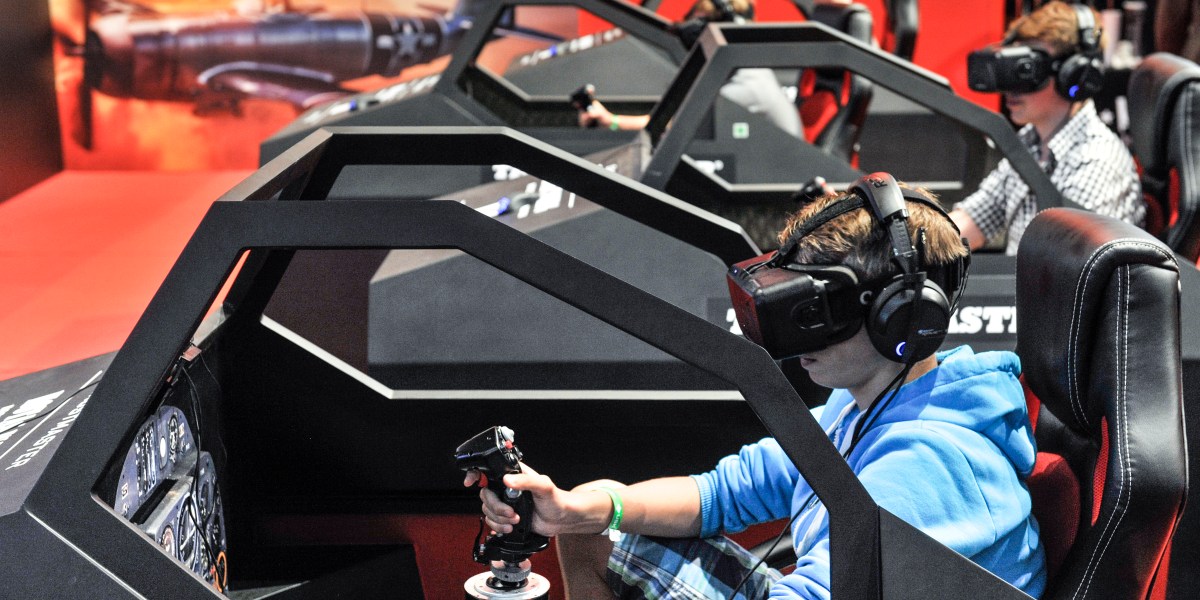 Rephrase single title from this title Why gamers are enthusiastic about virtual reality . And it must return only title i dont want any extra information or introductory text with title e.g: ” Here is a single title:”